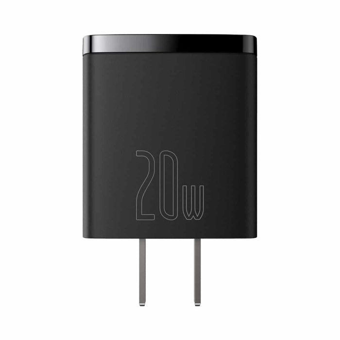 Baseus Compact Quick Charger U+C 20W CN Black Baseus Compact Quick Charger U+C 20W CN Black